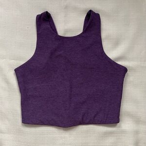 Outdoor Voices Womens Purple Pink Colorblock Cropped‎ Tank Sports Bra Size XS